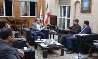 دیدار مدیرعامل سازمان صنایع کوچک و شهرکهای صنعتی ایران با استاندار هرمزگان