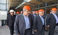بازدید معاون وزیر صمت به همراه اعضای کمیسیون ویژه حمایت از تولید مجلس شورای اسلامی از فولاد کیمیای صبا و طرح توسعه این واحد صنعتی در اسفراین
