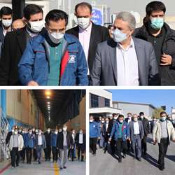 بازديد وزير صمت از مجتمع كاغذ سازي راشا كاسپين زنجان 